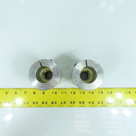 22mm x 35mm Flexible Aluminum Shaft Coupling 3-1/2" OAL Lot Of 2