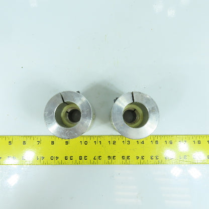 22mm x 35mm Flexible Aluminum Shaft Coupling 3-1/2" OAL Lot Of 2