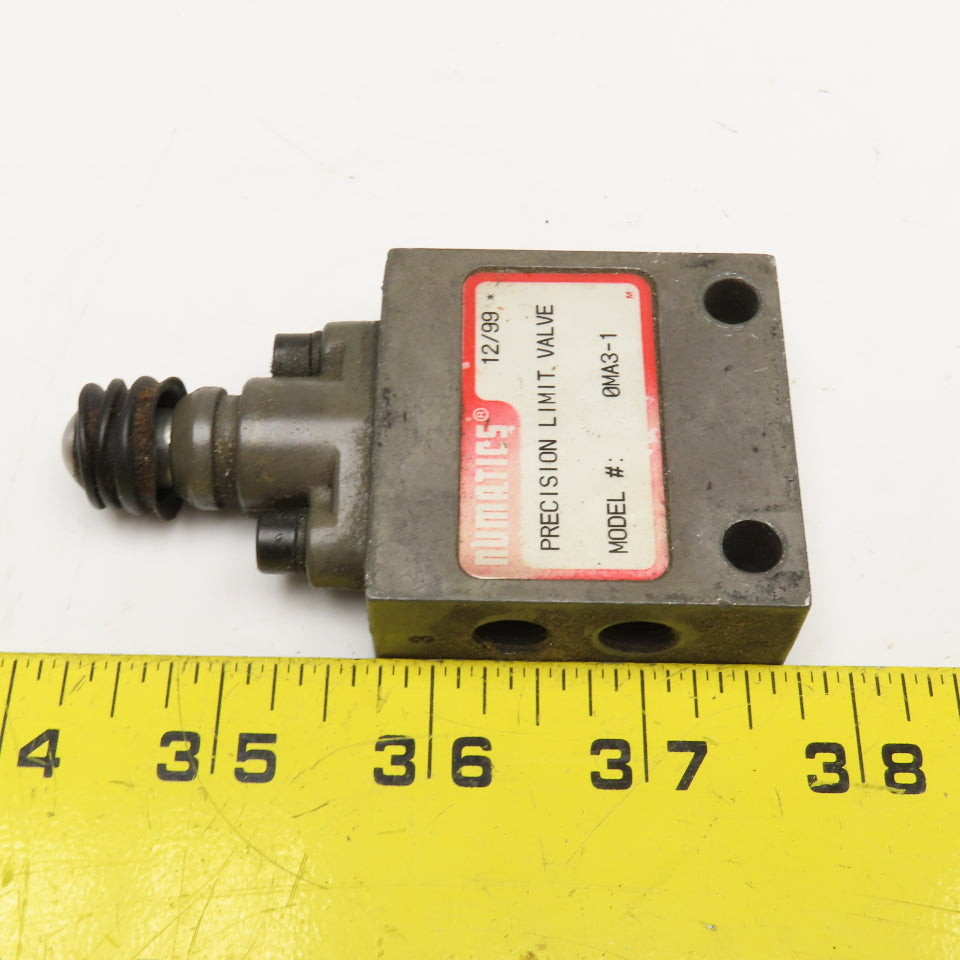 Numatics 0MA3-1 1/2" NPT Pneumatic Precision Limit Valve