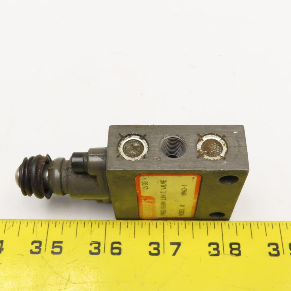 Numatics 0MA3-1 1/2" NPT Pneumatic Precision Limit Valve