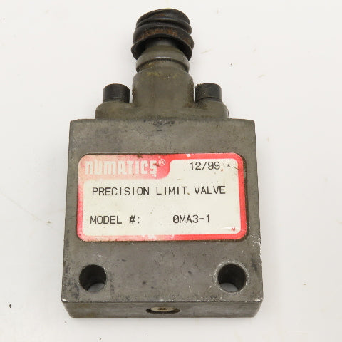 Numatics 0MA3-1 1/2" NPT Pneumatic Precision Limit Valve