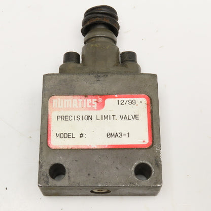 Numatics 0MA3-1 1/2" NPT Pneumatic Precision Limit Valve
