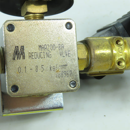 Mindman MAR200-8A MBS06-5 Pneumatic Pressure Regulator & Solenoid Assembly 110V