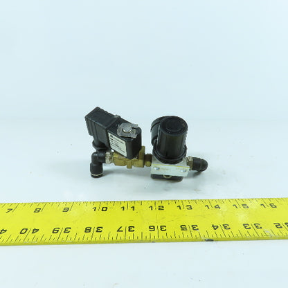 Mindman MAR200-8A MBS06-5 Pneumatic Pressure Regulator & Solenoid Assembly 110V