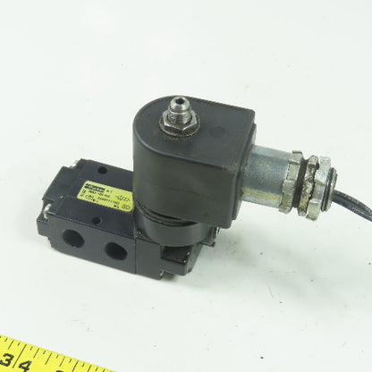 Parker 524011115B Pneumatic 3-Way 2-Pos. Solenoid Valve 150Psi 120VAC 1/4" NPT