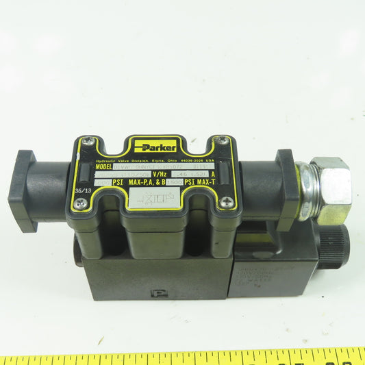 Parker D1VW020HNYCF91XB1072 120V Hydraulic Valve 5000PSI 50/60Hz 0.46A