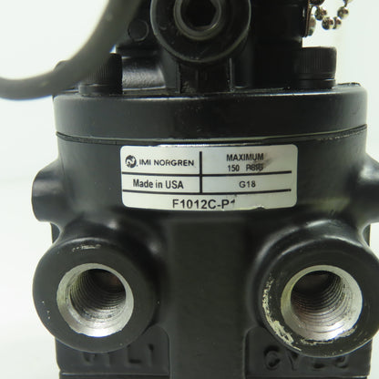 Norgren F1012C-P1 1/4" NPT Pneumatic Poppet Solenoid Valve 120V 50/60Hz 150PSI