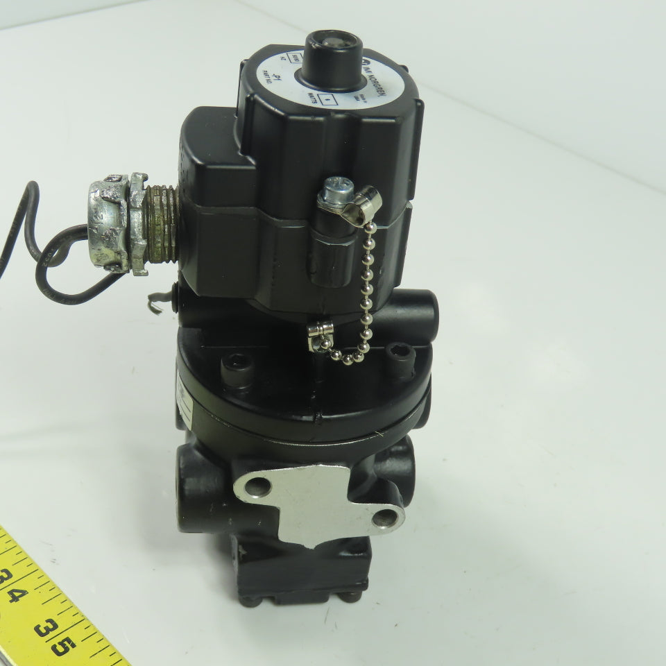 Norgren F1012C-P1 1/4" NPT Pneumatic Poppet Solenoid Valve 120V 50/60Hz 150PSI