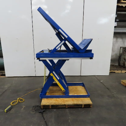 Vestil EHLTT-3648-1-47 1000LB Lift & 45° Tilt Scissor Table 115V 1PH 11-47.5" H