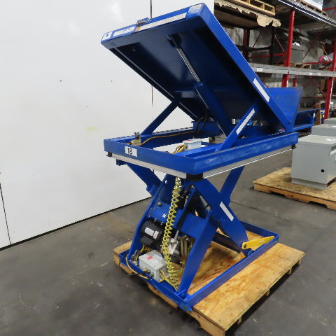 Vestil EHLTT-3648-1-47 1000LB Lift & 45° Tilt Scissor Table 115V 1PH 11-47.5" H