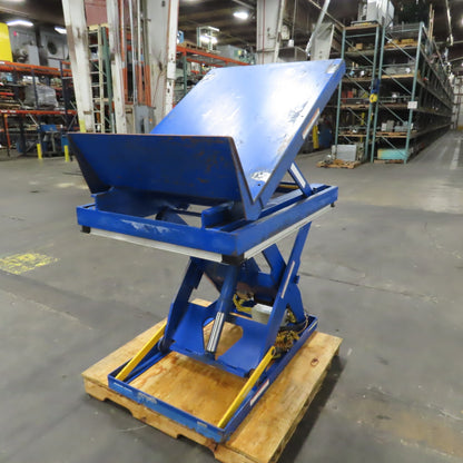 Vestil EHLTT-3648-1-47 1000LB Lift & 45° Tilt Scissor Table 115V 1PH 11-47.5" H