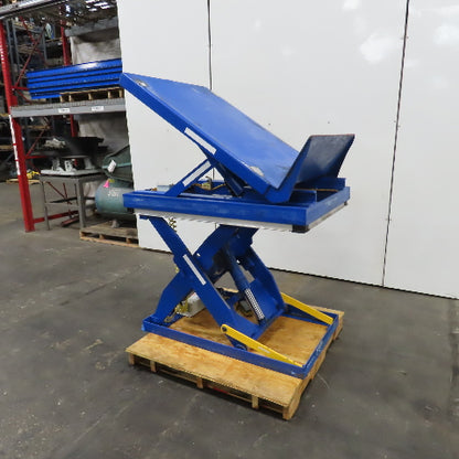 Vestil EHLTT-3648-1-47 1000LB Lift & 45° Tilt Scissor Table 115V 1PH 11-47.5" H