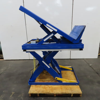 Vestil EHLTT-3648-1-47 1000LB Lift & 45° Tilt Scissor Table 115V 1PH 11-47.5" H