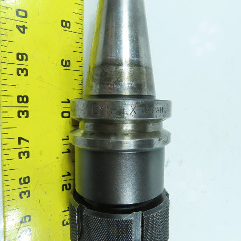 Lyndex BT 40 Collet Chuck Tool Holder 3-3/8" Projection W/ 13/16" Drill Bit