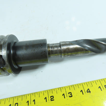 Lyndex BT 40 Morse Taper MT3 Tool Holder 2-7/8" Projection W/ 1" Drill Bit