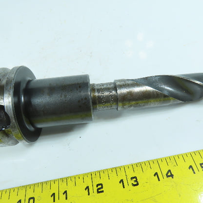 Lyndex BT 40 Morse Taper MT3 Tool Holder 2-7/8" Projection W/ 1" Drill Bit