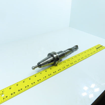 Lyndex BT 40 Morse Taper MT3 Tool Holder 2-7/8" Projection W/ 1" Drill Bit