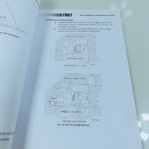 First MCV 600 / 800 / 1000 Vertical Machining Center Operator's Manual (Fanuc)