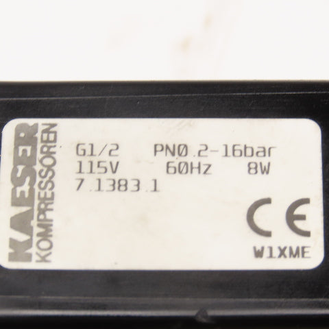 Kaeser G1/2 115V 1Ph Solenoid Operated Condensate Drain 2-16Bar