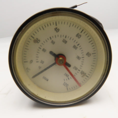 Stork 1509B7 250V 5A Temperature Panel Gauge 30-250°F 0-120°C
