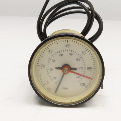 Stork 1509B7 250V 5A Temperature Panel Gauge 30-250°F 0-120°C