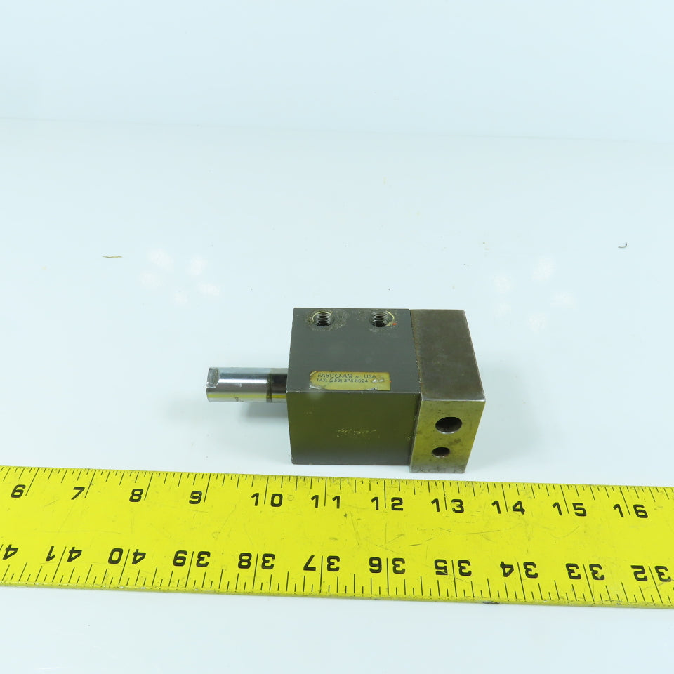 Fabco Double Acting Pneumatic Air Cylinder 3/8" Stroke 1-5/8" Bore 5/8" Rod