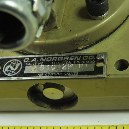 Norgren D1012B-P1 120V Pneumaic Poppet Solenoid Valve 60Hz 1/4" NPT