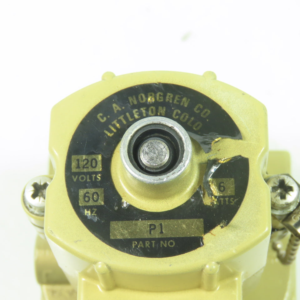 Norgren D1012B-P1 120V Pneumaic Poppet Solenoid Valve 60Hz 1/4" NPT