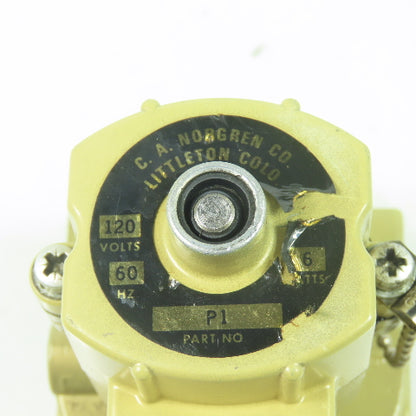 Norgren D1012B-P1 120V Pneumaic Poppet Solenoid Valve 60Hz 1/4" NPT