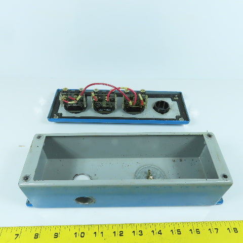 800T-A 3-Button Operator Control Station Momentary Contact Switches 600V