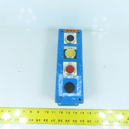 800T-A 3-Button Operator Control Station Momentary Contact Switches 600V