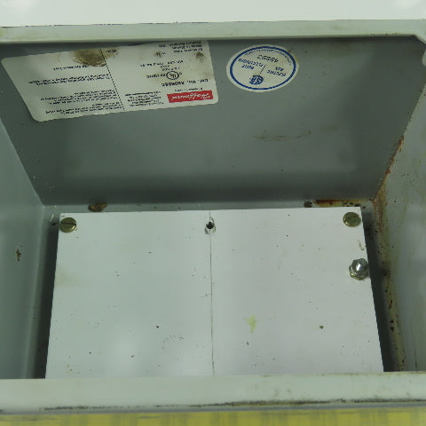 Hoffman A8066SC 8"x6"x8" Electrical Enclosure Box W/Backplate