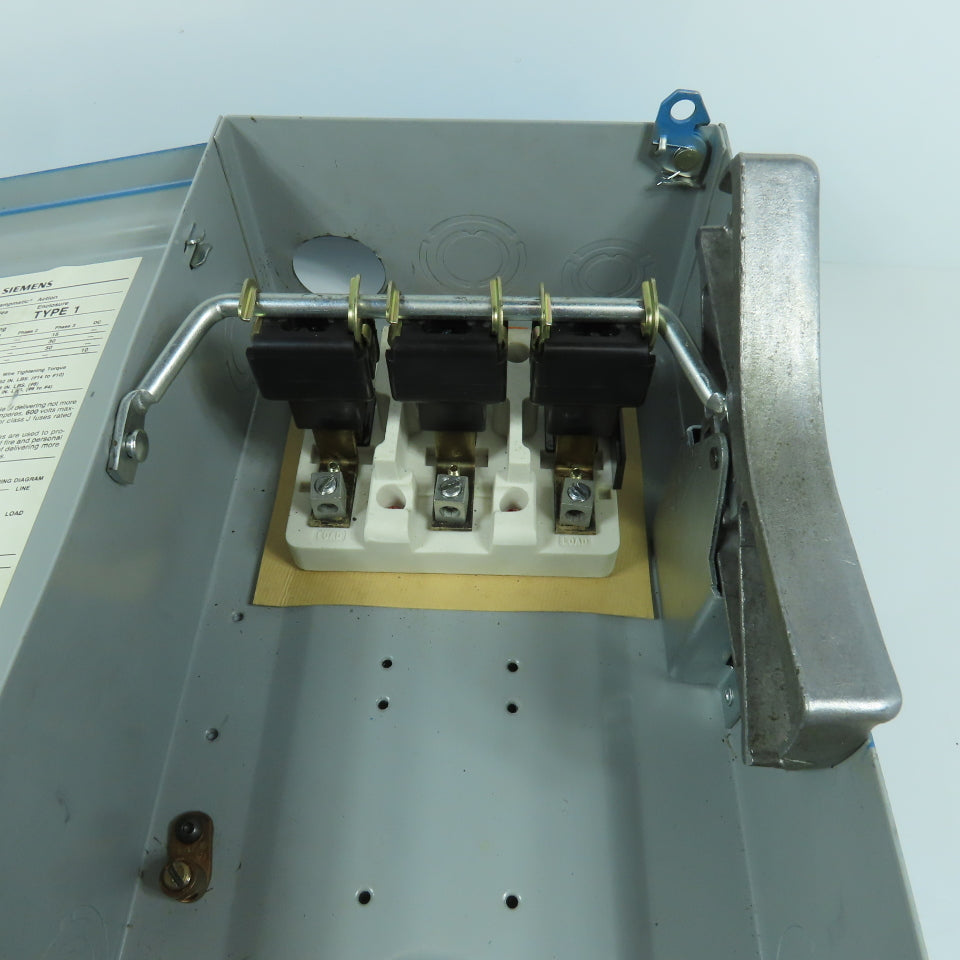 Siemens NF352 I-T-E 60A Heavy Duty Non-Fusible Disconnect Switch 600V AC Type 1