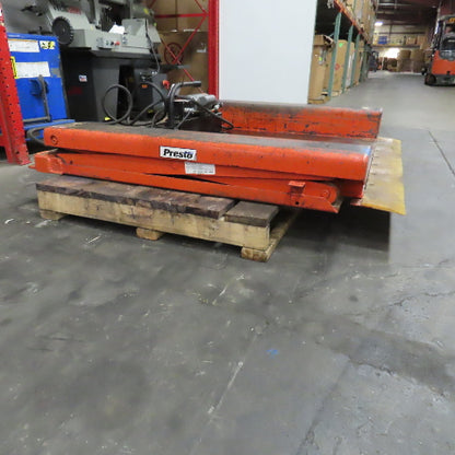Presto XZ50-40 48" x 50" 4000LB Floor Height Scissor Lift Table 115V 1PH 3-33" H