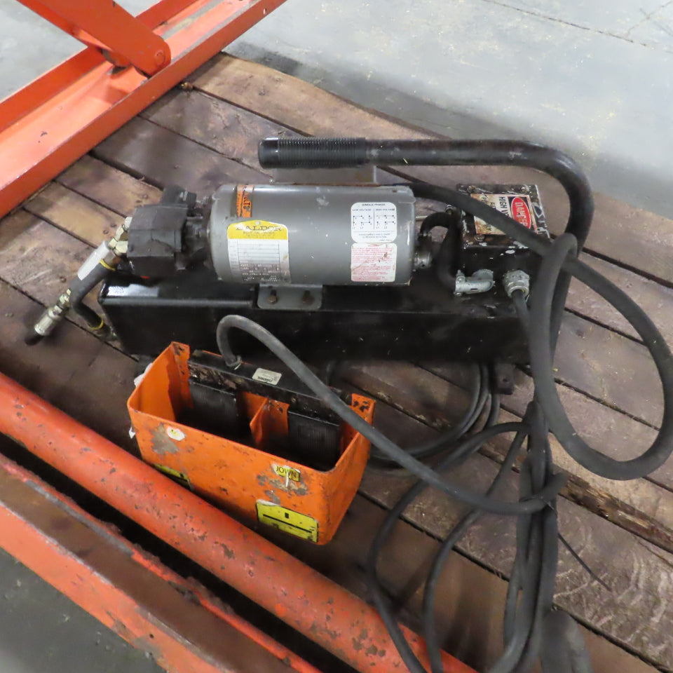 Presto XZ50-40 48" x 50" 4000LB Floor Height Scissor Lift Table 115V 1PH 3-33" H