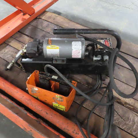 Presto XZ50-40 48" x 50" 4000LB Floor Height Scissor Lift Table 115V 1PH 3-33" H