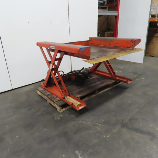 Presto XZ50-40 48" x 50" 4000LB Floor Height Scissor Lift Table 115V 1PH 3-33" H