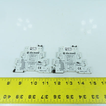 Allen Bradley 700-HLT1Z Terminal Block Relay W/ 700-TBR24 Lot Of 2
