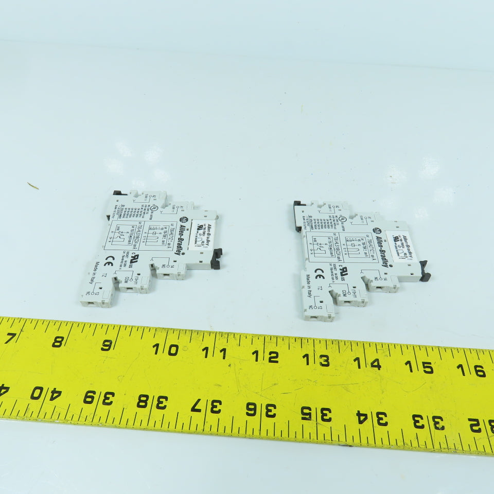 Allen Bradley 700-HLT1Z Terminal Block Relay W/ 700-TBR24 Lot Of 2