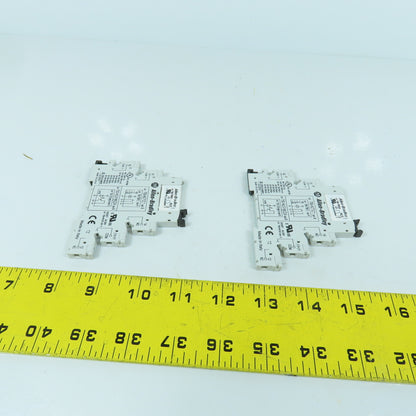 Allen Bradley 700-HLT1Z Terminal Block Relay W/ 700-TBR24 Lot Of 2