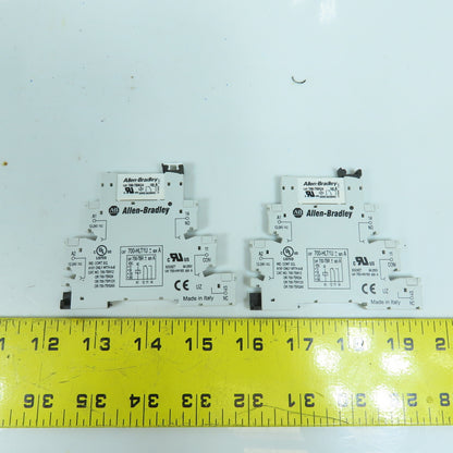 Allen Bradley 700-HLT1U 700-TBR Terminal Block Relay W/ 700-TBR24 Lot Of 2