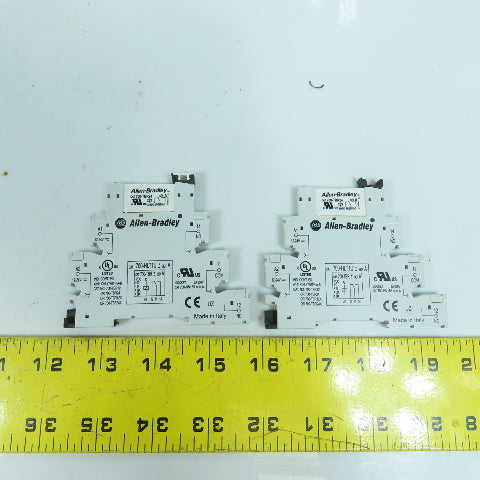Allen Bradley 700-HLT1U 700-TBR Terminal Block Relay W/ 700-TBR24 Lot Of 2
