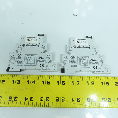 Allen Bradley 700-HLT1U 700-TBR Terminal Block Relay W/ 700-TBR24 Lot Of 2