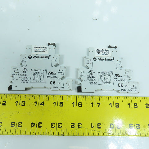 Allen Bradley 700-HLT1U 700-TBR Terminal Block Relay W/ 700-TBR24 Lot Of 2