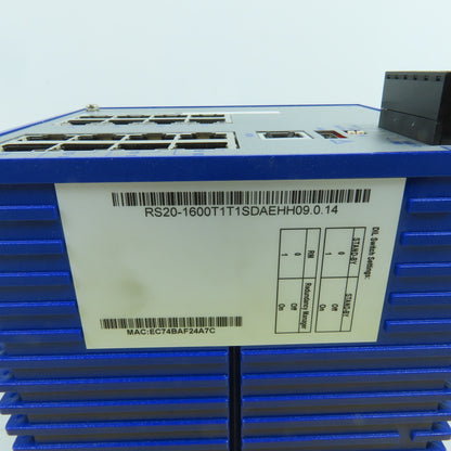 Hirschmann RS20-1600T1T1SDAEHH09.0.14 RS20 Rail Mount Ethernet Switch