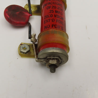 Plastic Capacitors Inc. 0F20-254 .25MFD 2000 VDCW Capacitor