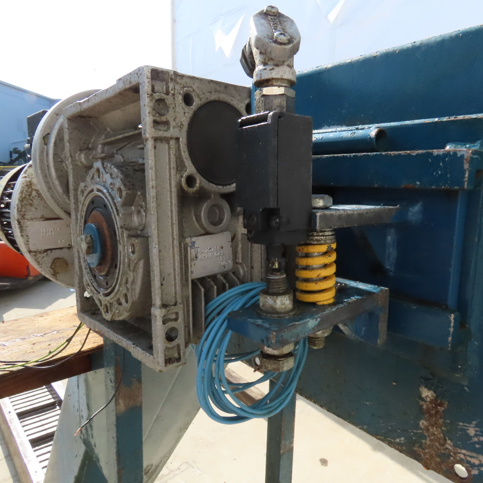 10"x140" Incline Chip Conveyor 6FPM .66kW 230/460V 3Ph 58" Discharge Height
