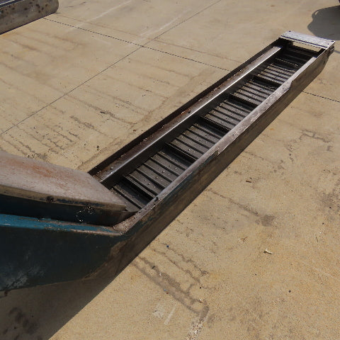 10"x140" Incline Chip Conveyor 6FPM .66kW 230/460V 3Ph 58" Discharge Height