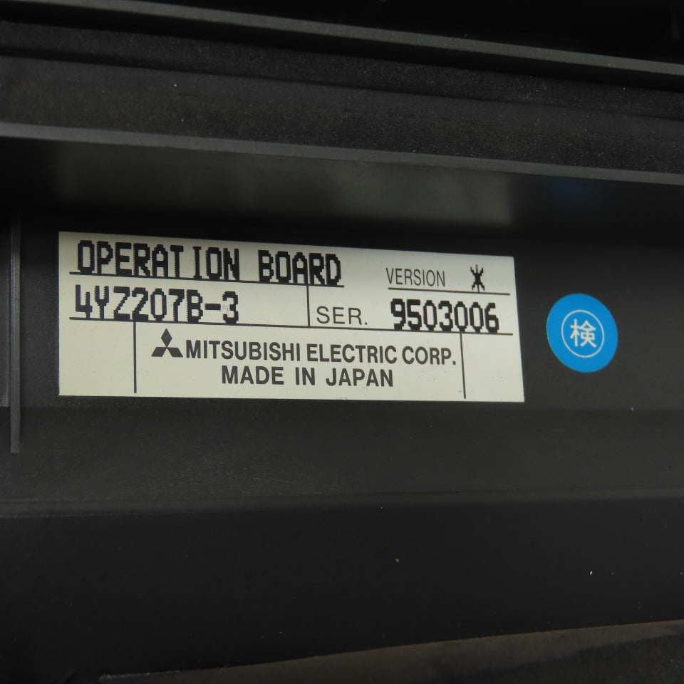 Mitsubishi 4YZ207B-3 Operator Control Panel Board