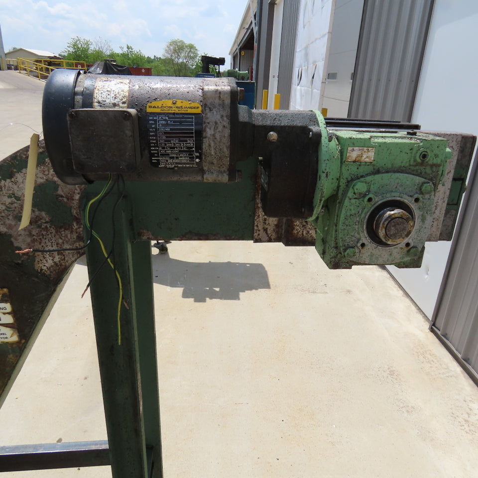 Transcon 6'' x 125'' Incline Chip Conveyor 12FPM 460V 3Ph 53" Discharge Height